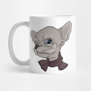 Chihuahua. Puppy in a scarf Mug